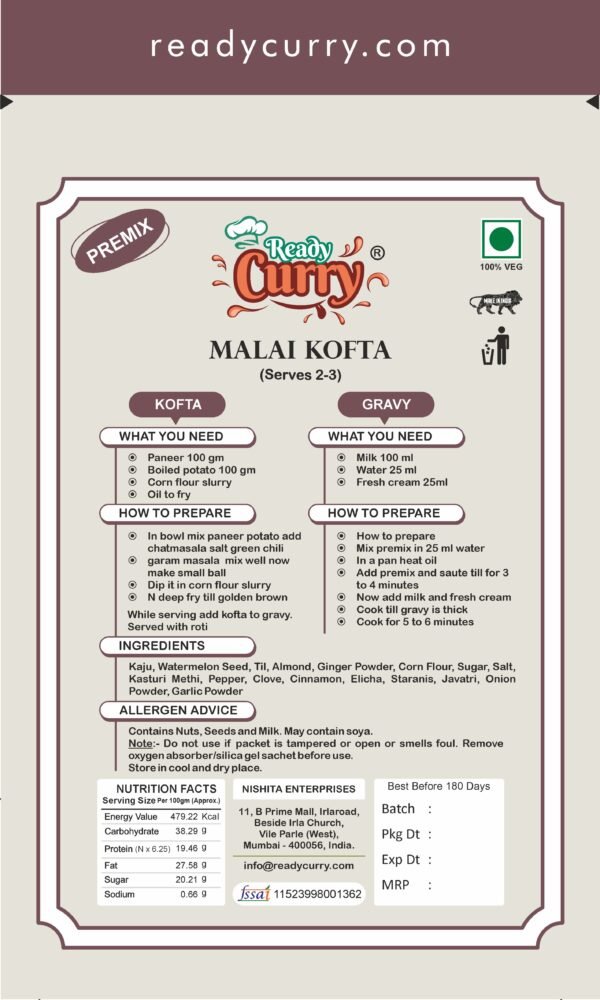 Malai Kofta (Regular) - Image 2